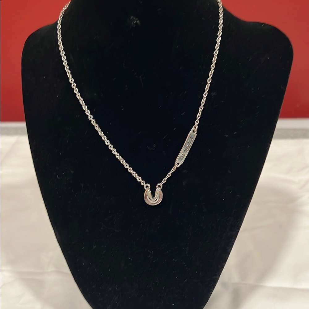 Lia Sofia Fortune Cookie “Believe in Yourself “ Elegant Silver Necklace